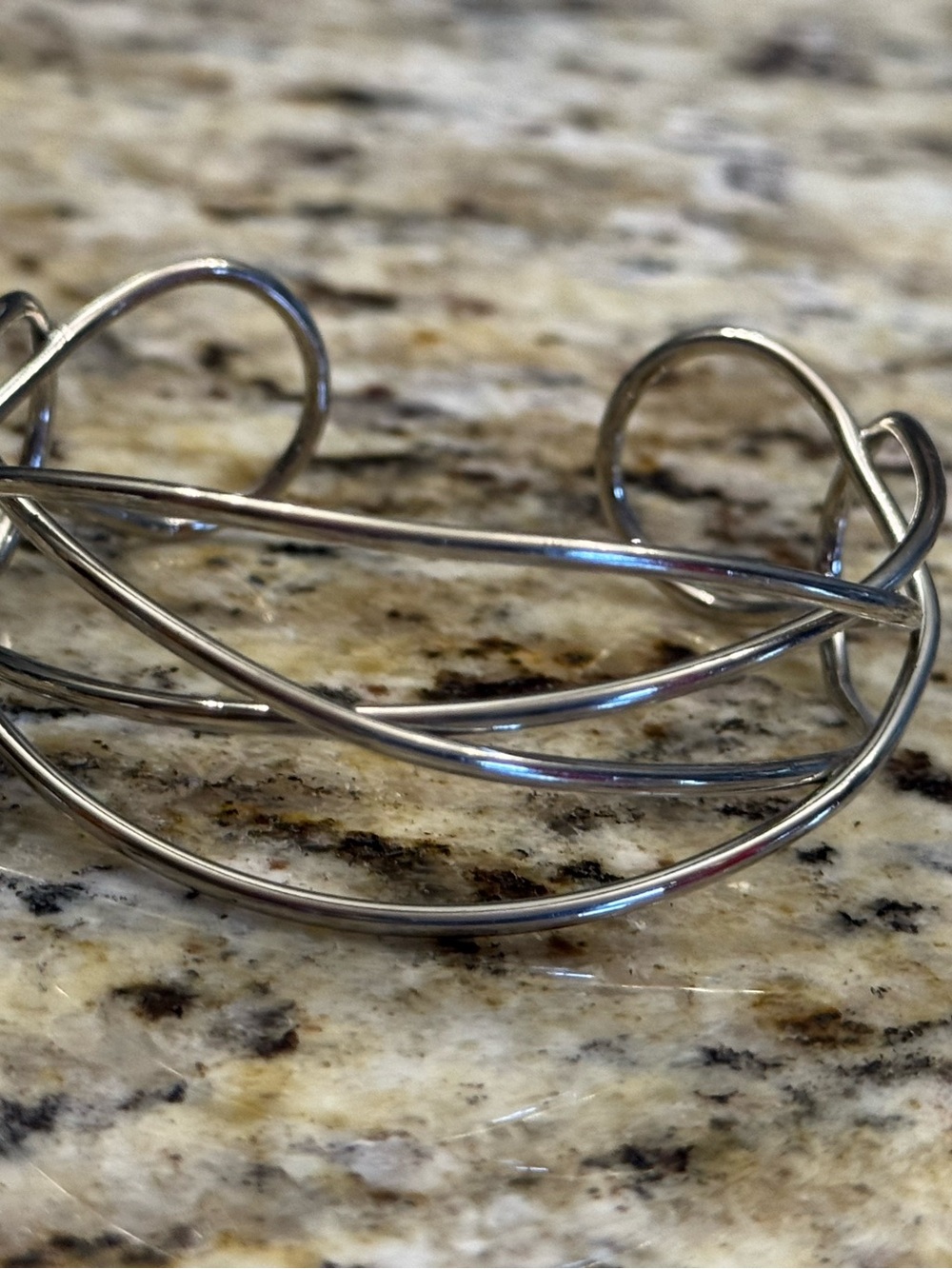 Lia Sophia Silver-Tone Multi-Band Wire Cuff Bracelet
